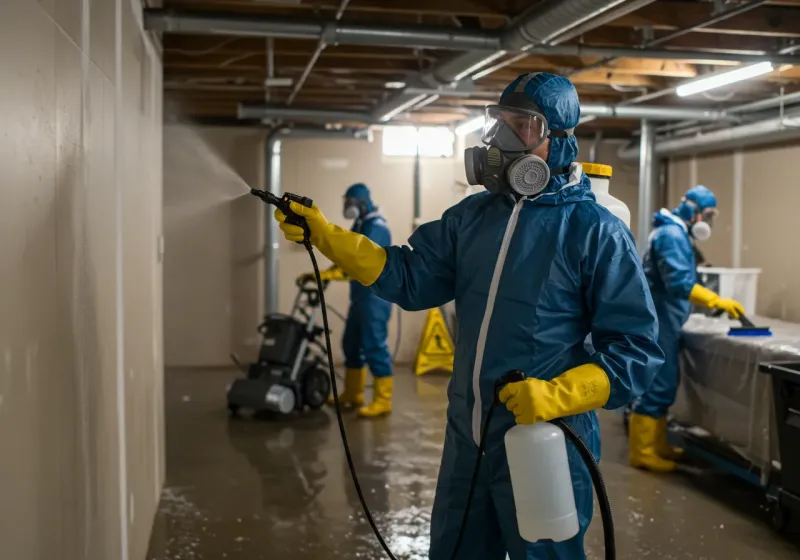 Basement Sanitization and Antimicrobial Treatment process in Saint Pauls, NC